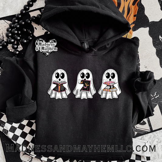 Reading ghosts Halloween hoodie
