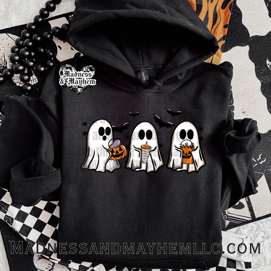 Ghost trio Halloween hoodie