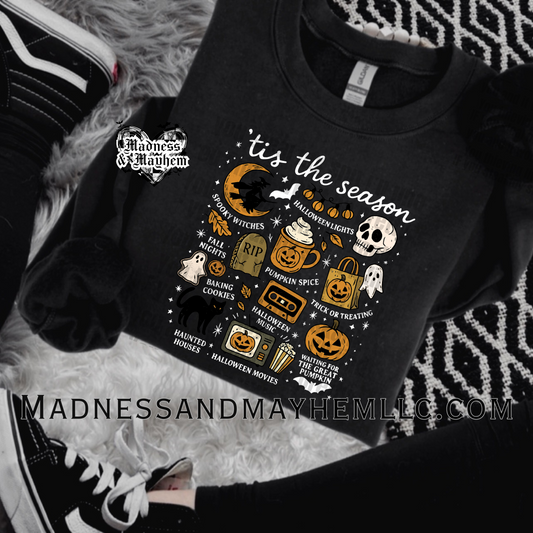 Tis the season Halloween crew neck sweatshirt