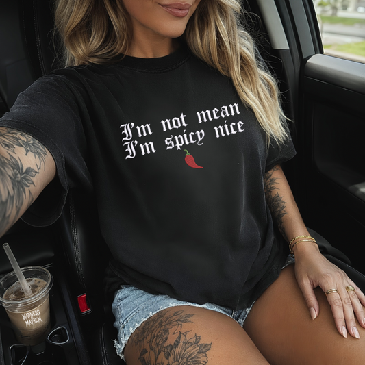 Spicy nice embroidered tshirt