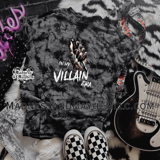 Villian Era BLACK tie dye Shirt