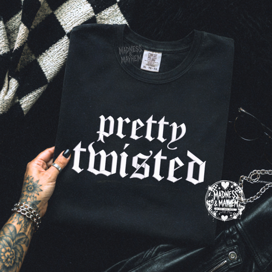 Pretty twisted embroidered tshirt