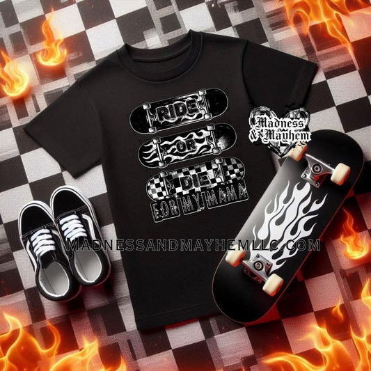 Kids Ride or die for my mama Shirt