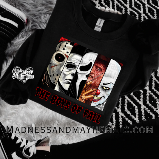 Boys of fall Halloween crew neck sweatshirt