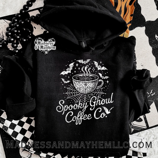 Spooky ghoul coffee co hoodie