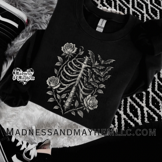 Rose rib sweatshirt