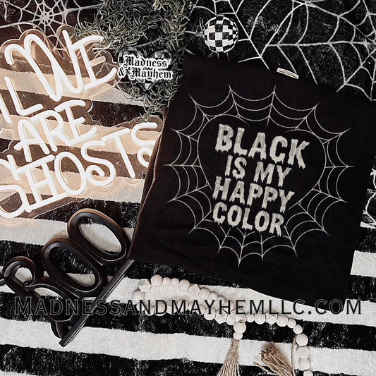 Black is my happy color web shirt