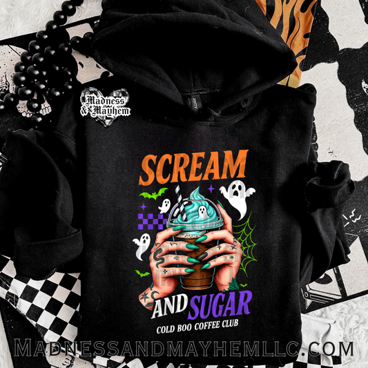 scream & sugar Halloween hoodie