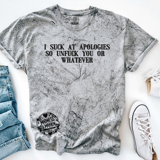 Unfuck you embroidered color blast tshirt