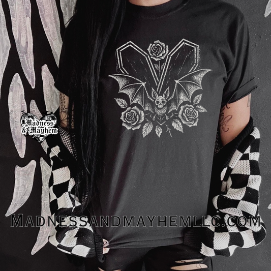 Floral coffin bat Shirt