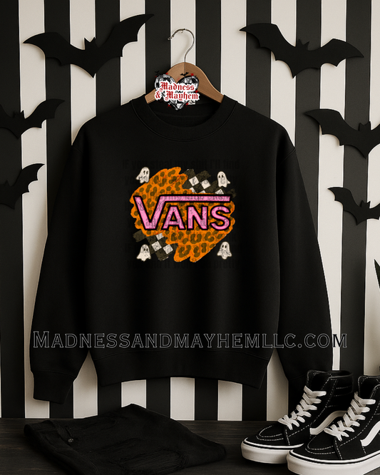 Ghostie Vans Halloween sweatshirt