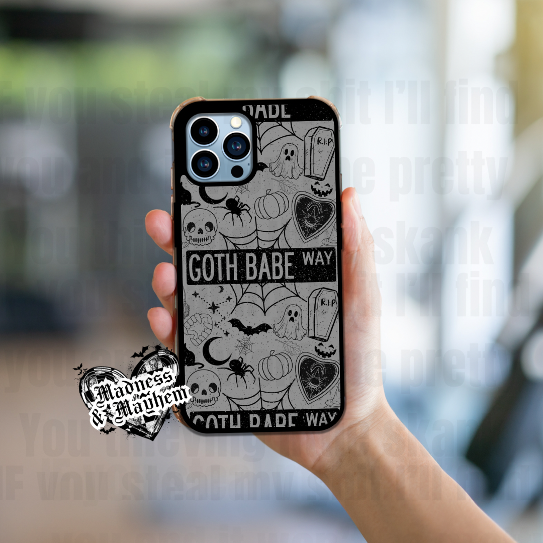 Goth babe way iPhone Case