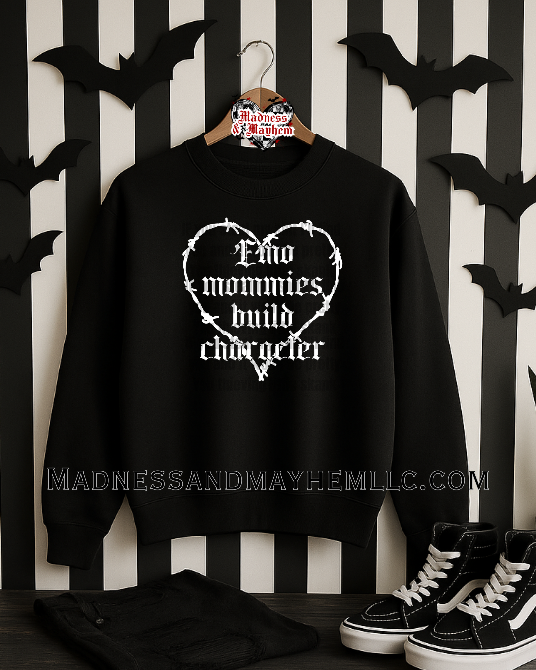 Emo mommies crew neck sweatshirt
