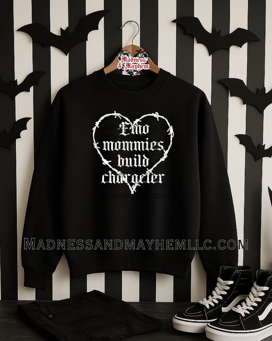 Emo mommies crew neck sweatshirt