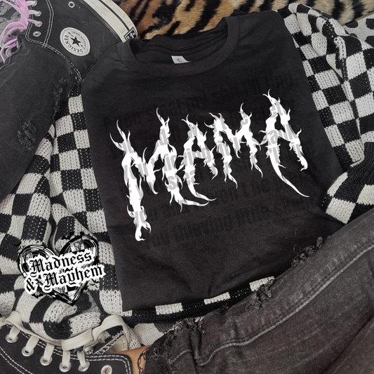 White mama metal Shirt (finished product)