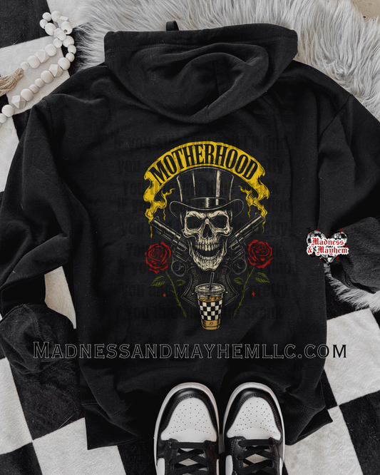 Rock motherhood zip up hoodie