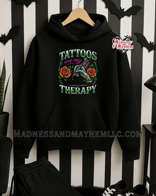 tattoos are my therapy hoodie