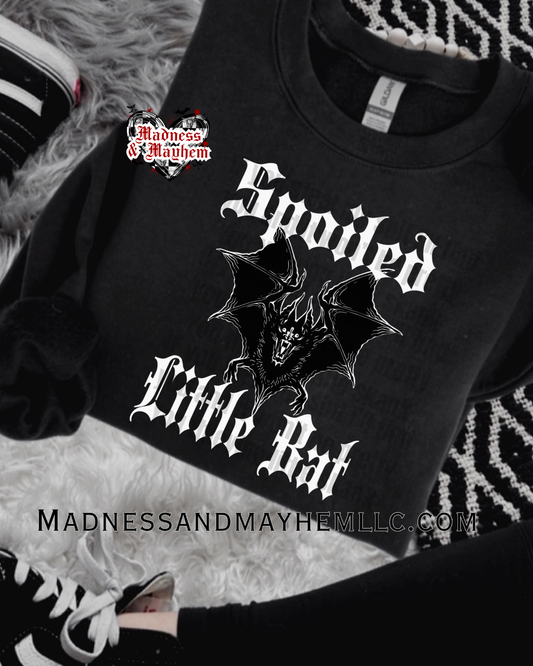Spoiled little bat crew neck sweatshirt