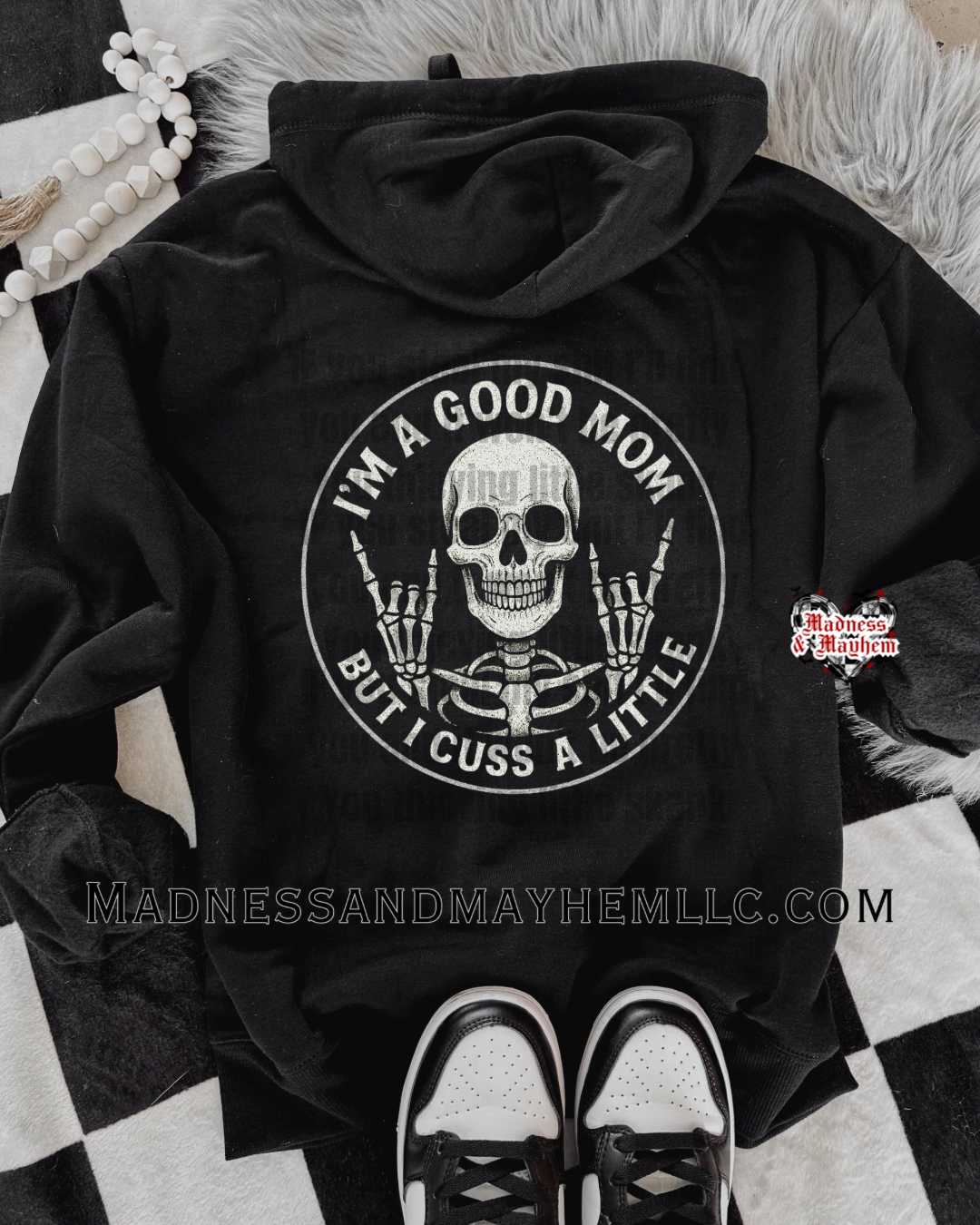 Sweary mom zip up hoodie