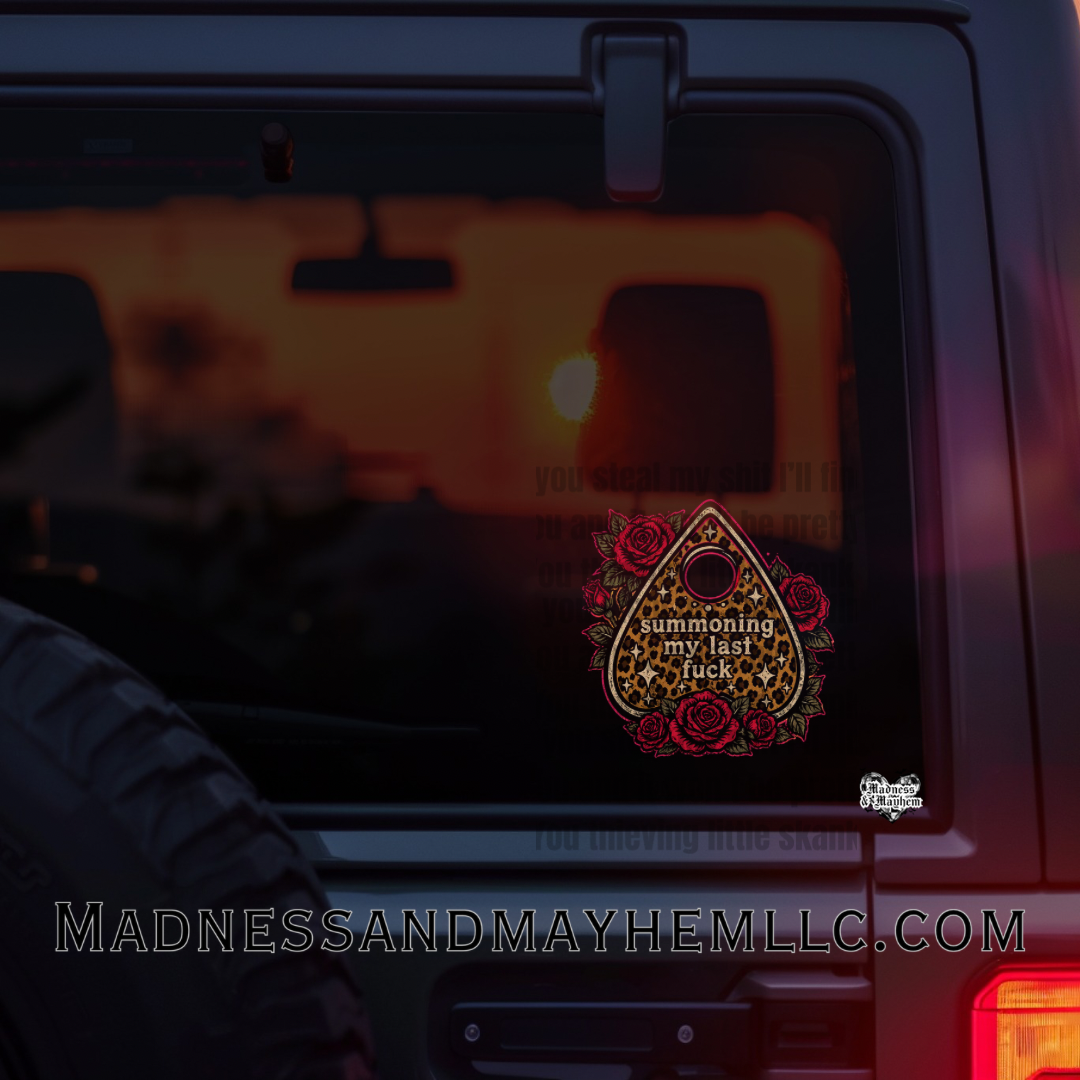 Leopard summon my last fuck Decal
