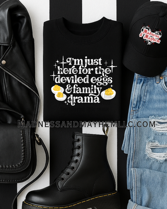 deviled eggs & family drama shirt