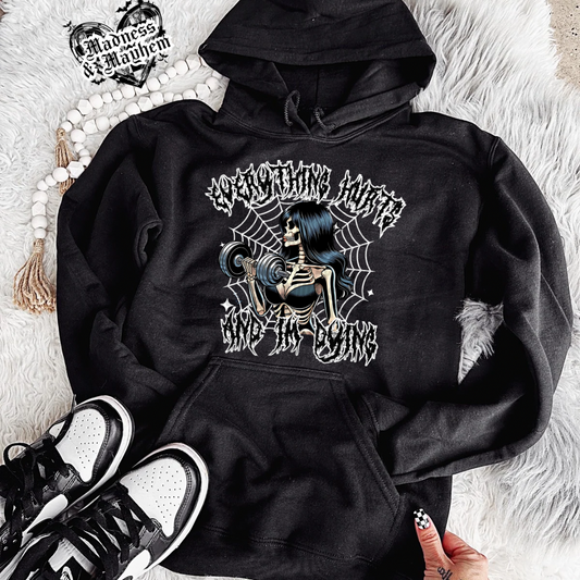 Everything hurts & Im dying hoodie (finished product)