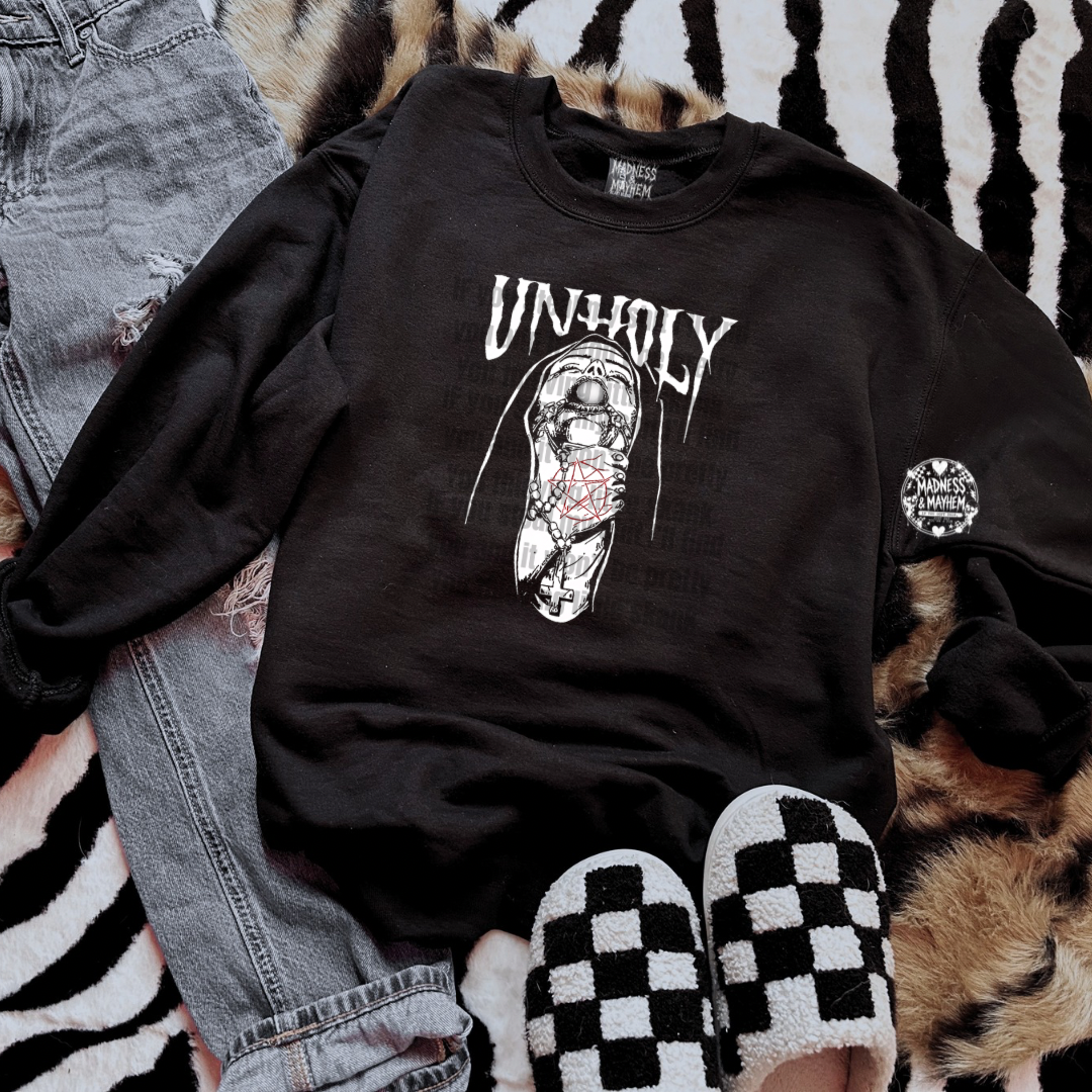 Unholy nun sweatshirt