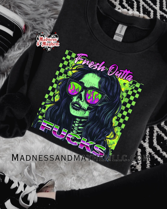 Outta fucks crew neck sweatshirt