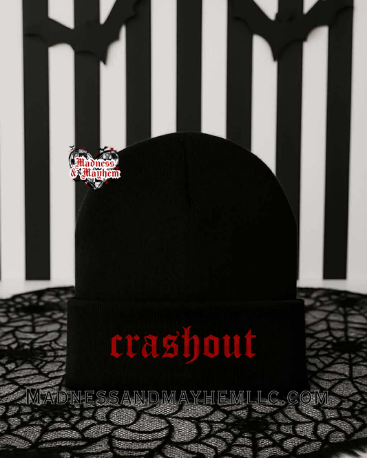 Crashout embroidered beanie