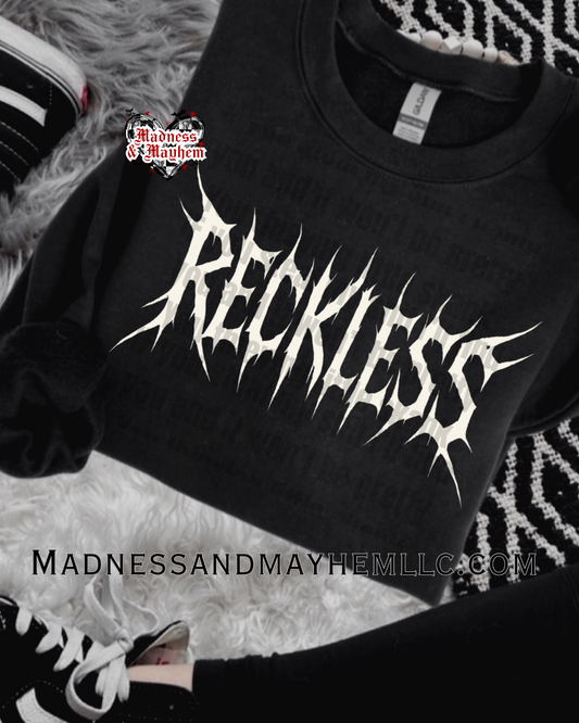 Reckless crew neck sweatshirt