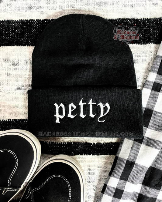 Petty embroidered beanie