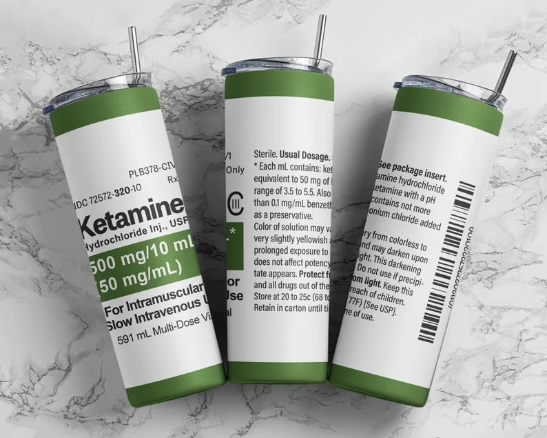 Ketamine Tumbler wrap 20z Tumbler Wrap (sublimation transfer)