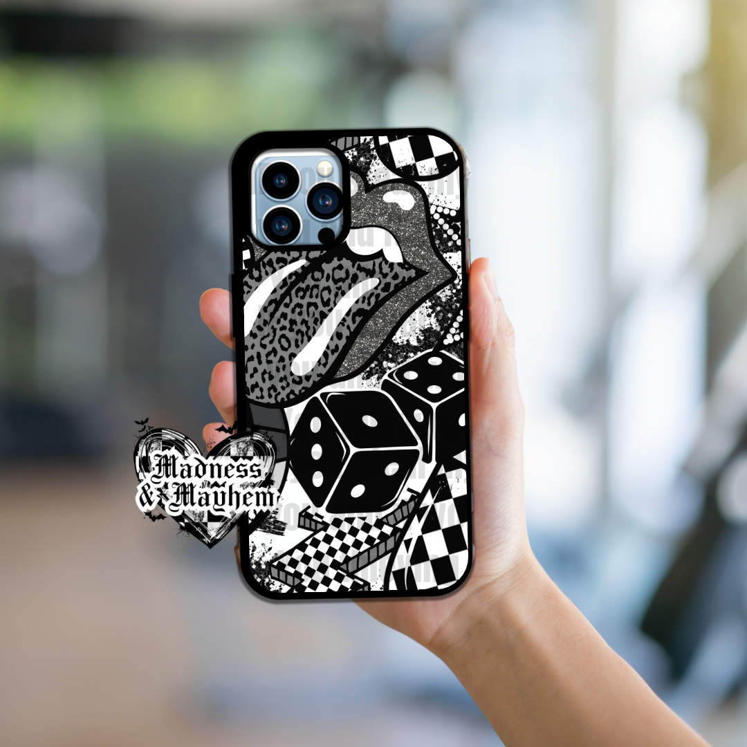 Monochrome rock iPhone Case