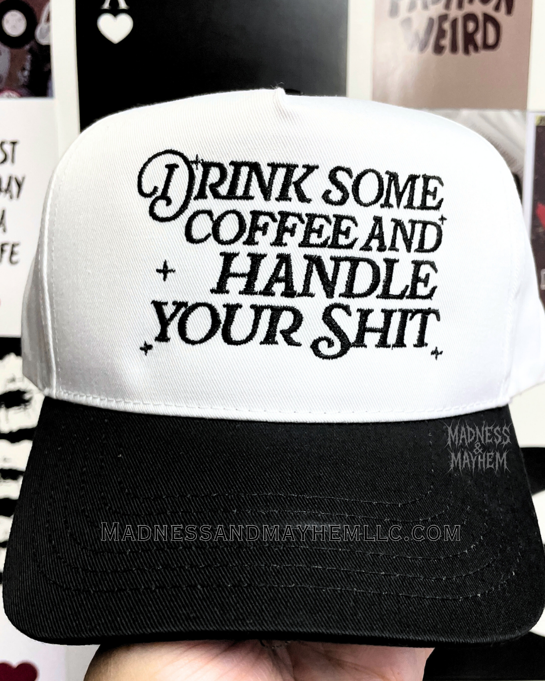 Drink some coffee embroidered Hat