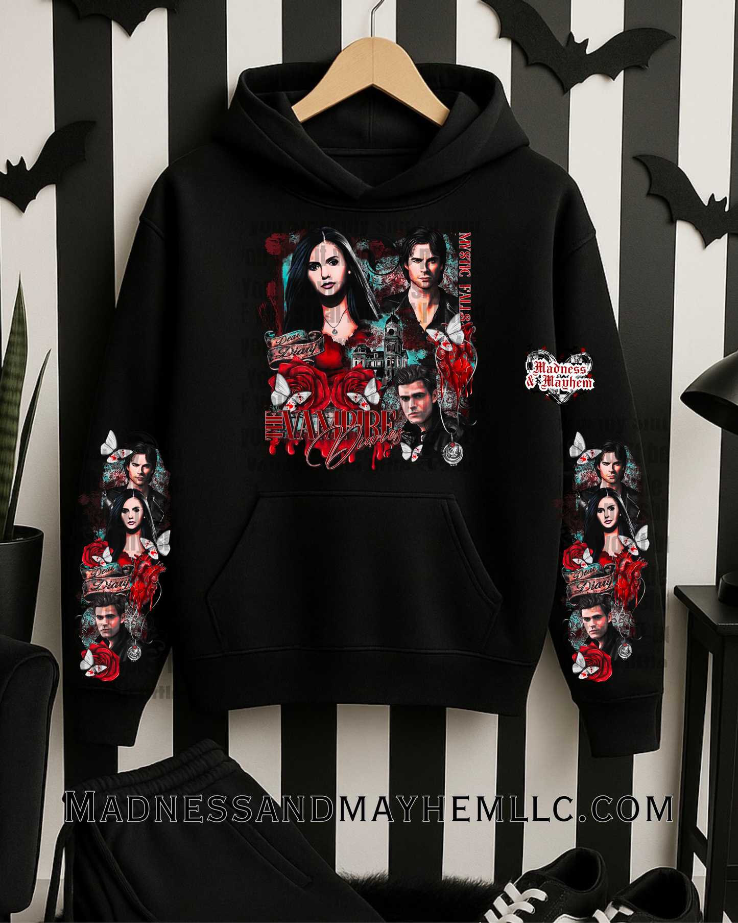 TVD with sleeves hoodie