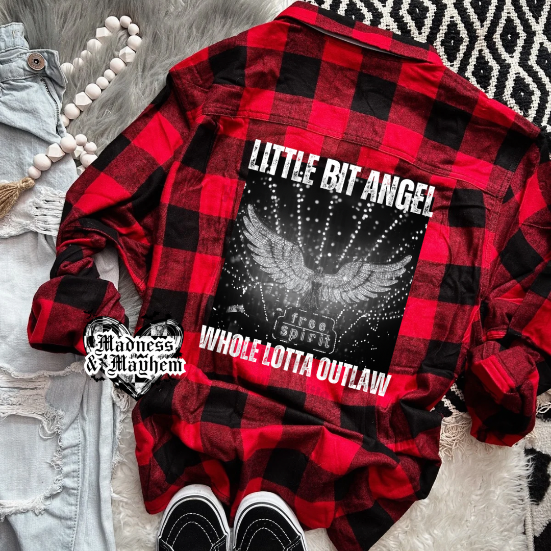 A little bit angel Flannel