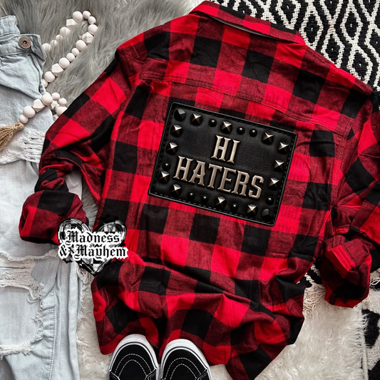 Hi Haters Patch Flannel