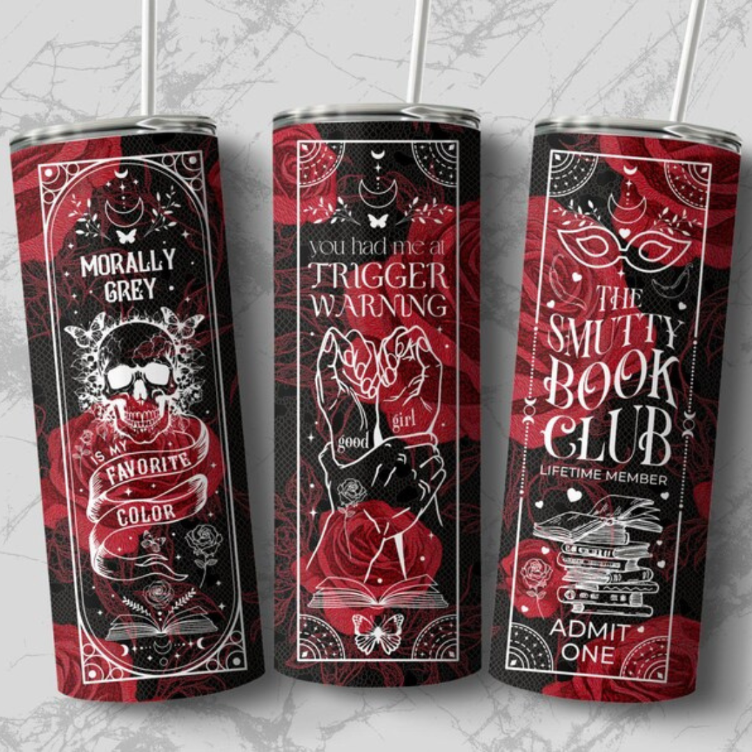 Red smutty book club Finished Tumbler