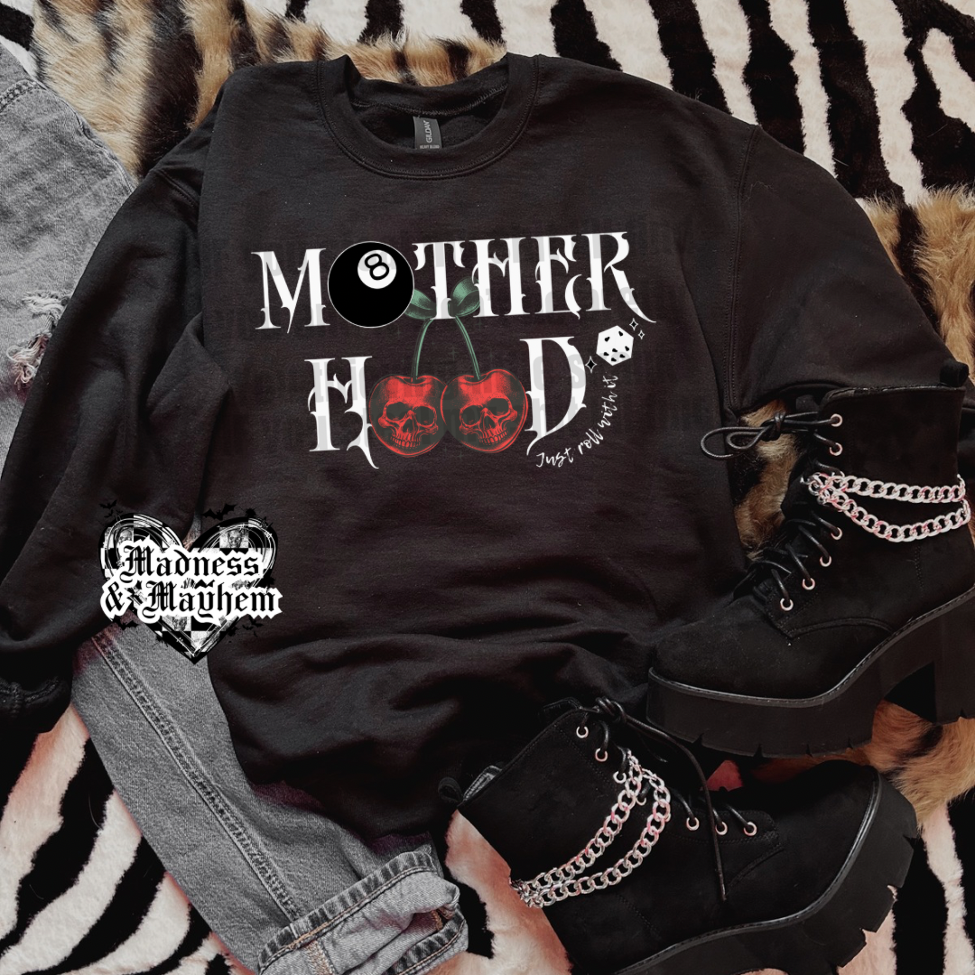 Motherhood roll with it Exclusive sweatshirt (finished product)