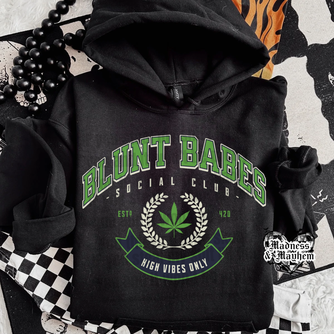 Blunt Babes hoodie (finished product)