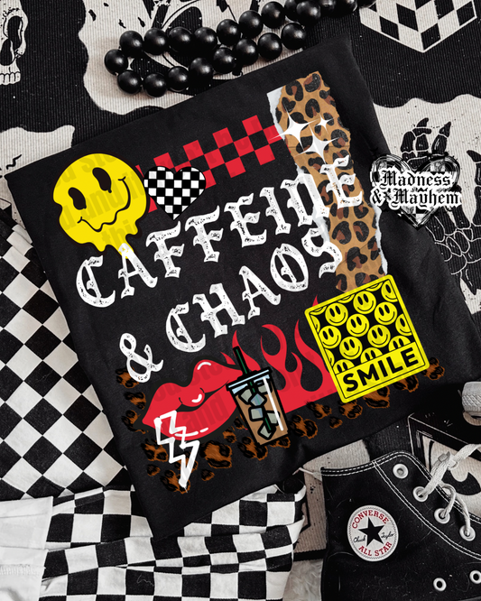 Caffeine & chaos Shirt (finished product)