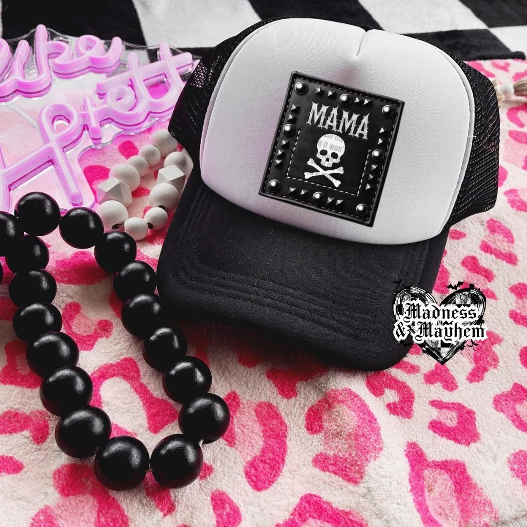 Studded Mama Patch Trucker Hat