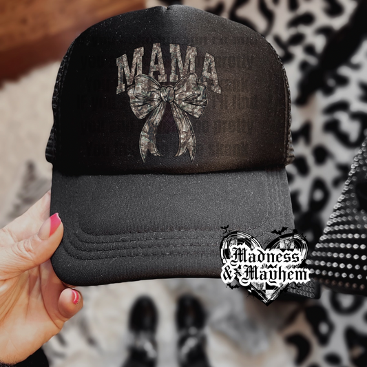 Mama camo bow Trucker Hat