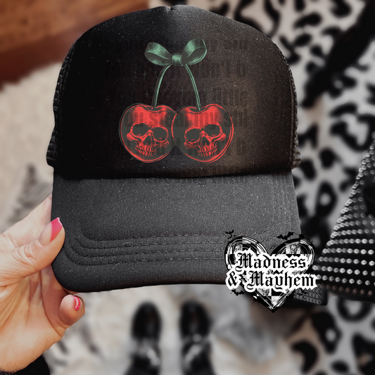 Skull Cherries Trucker Hat