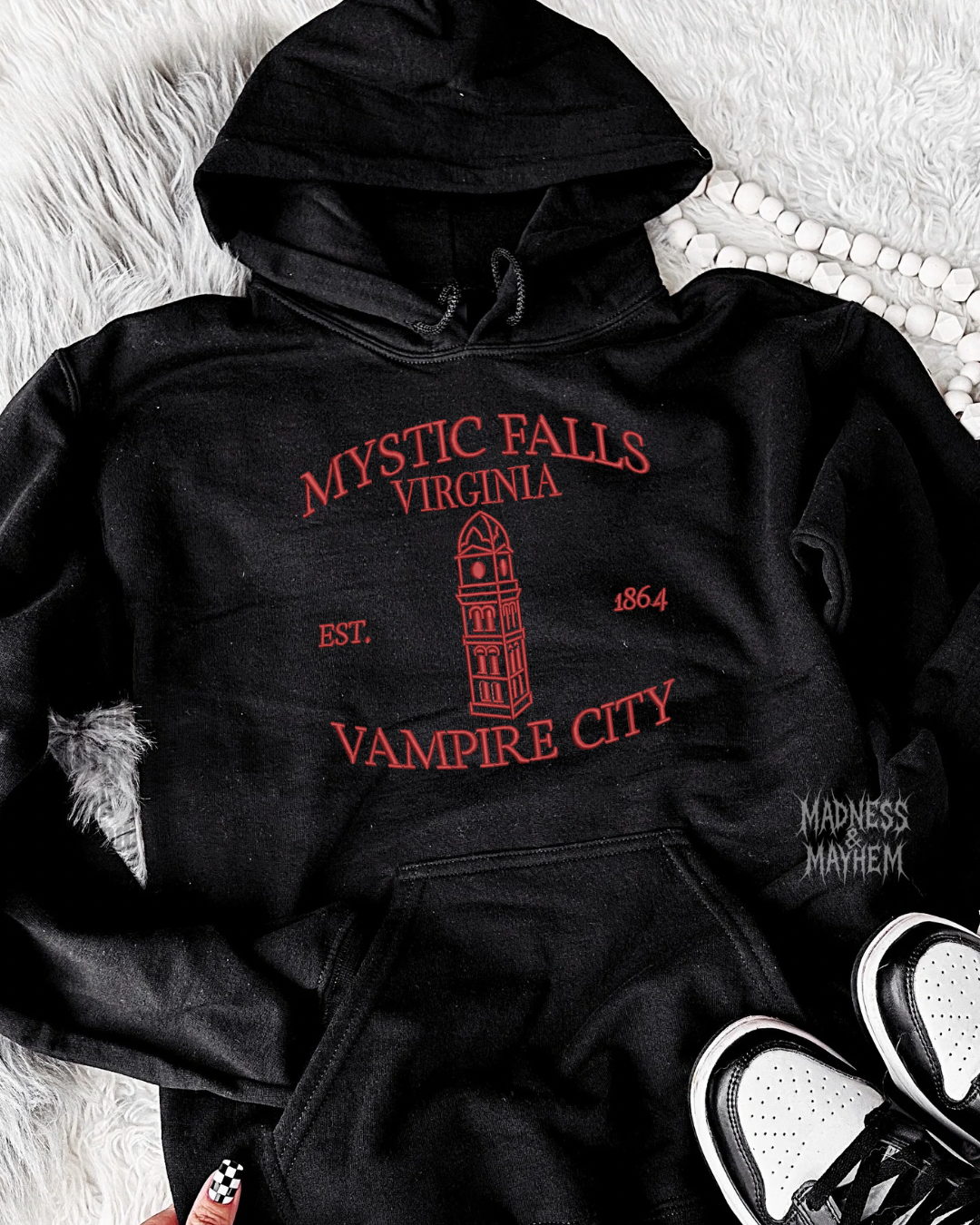 Vampire Diaries Embroidered Hoodie