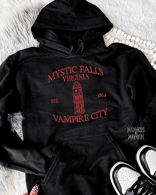Vampire Diaries Embroidered Hoodie
