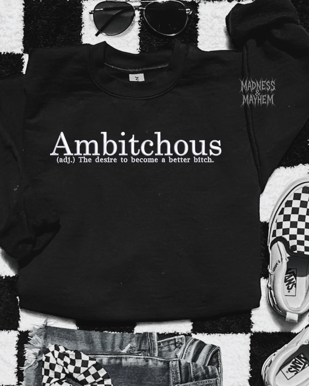 Ambitchous embroidered sweatshirt