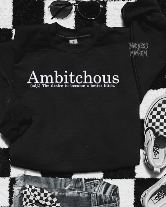 Ambitchous embroidered sweatshirt