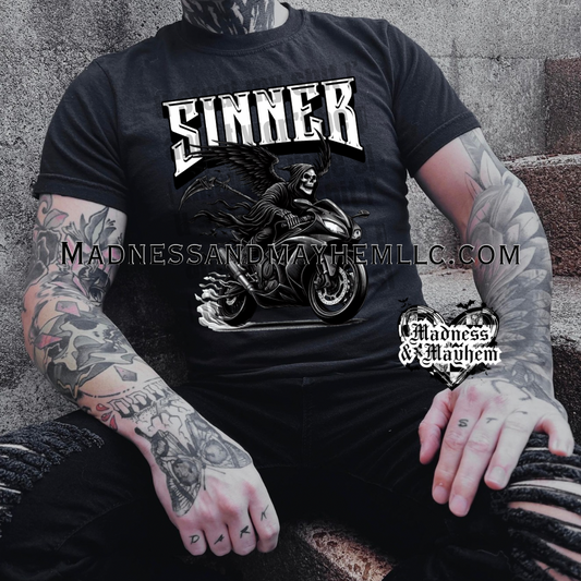 Mens Sinner Shirt (finished product)