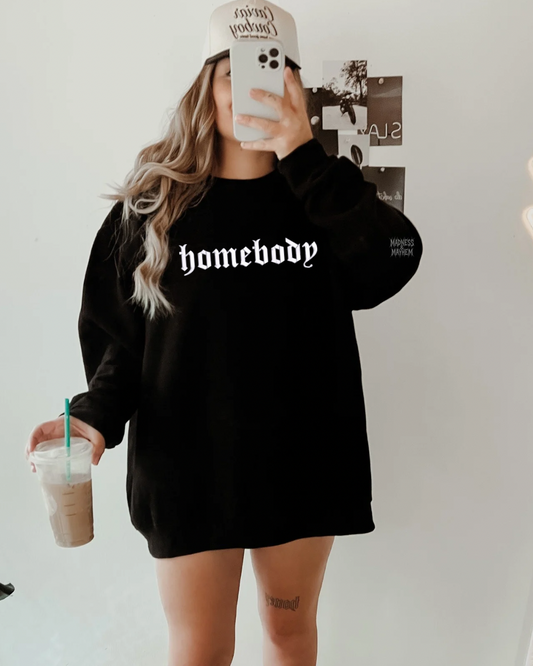 Homebody embroidered sweatshirt